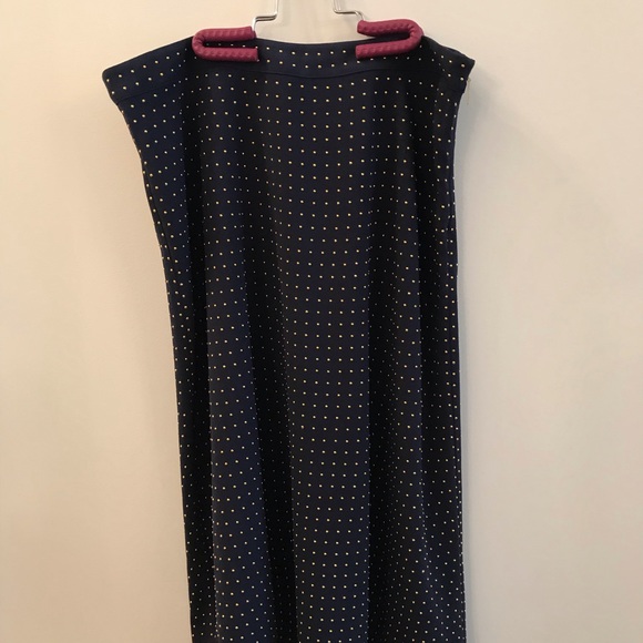 Michael Kors - Gold studded navy blue skirt - 8 - Picture 1 of 5